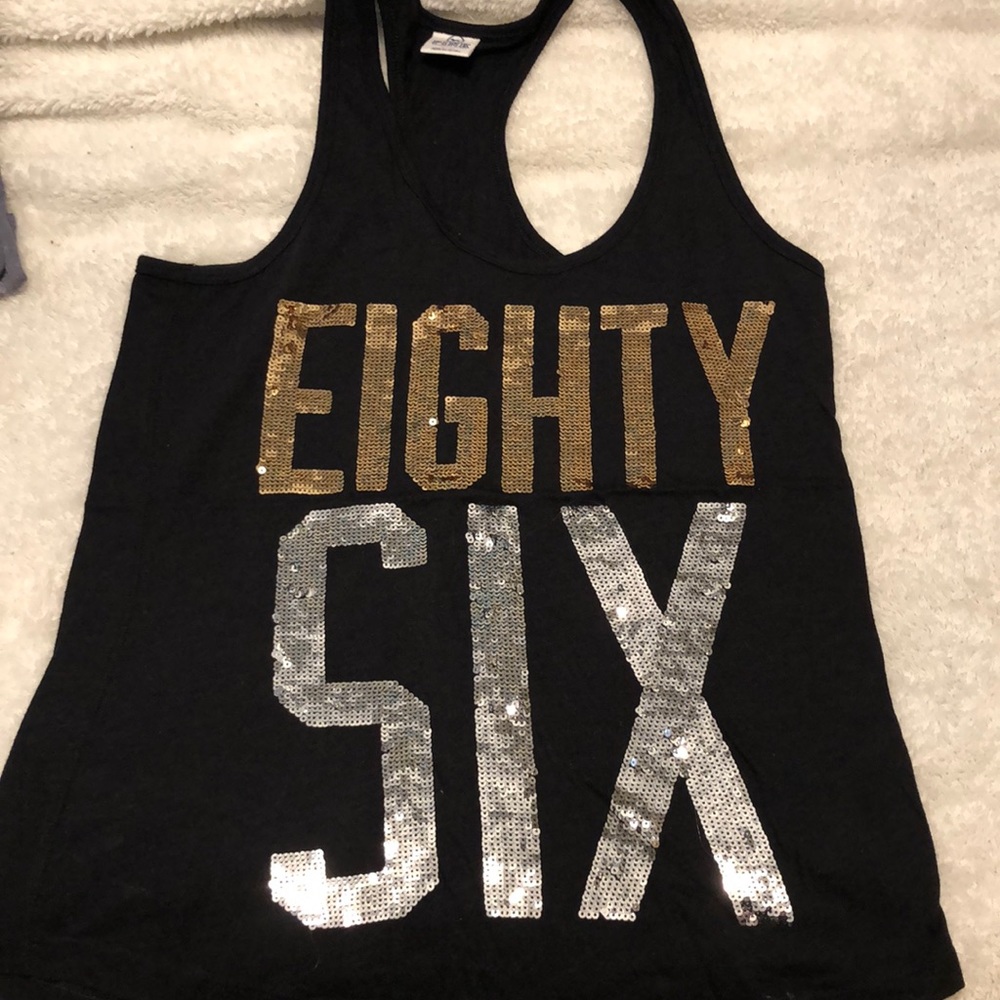 VS Pink Racerback tank